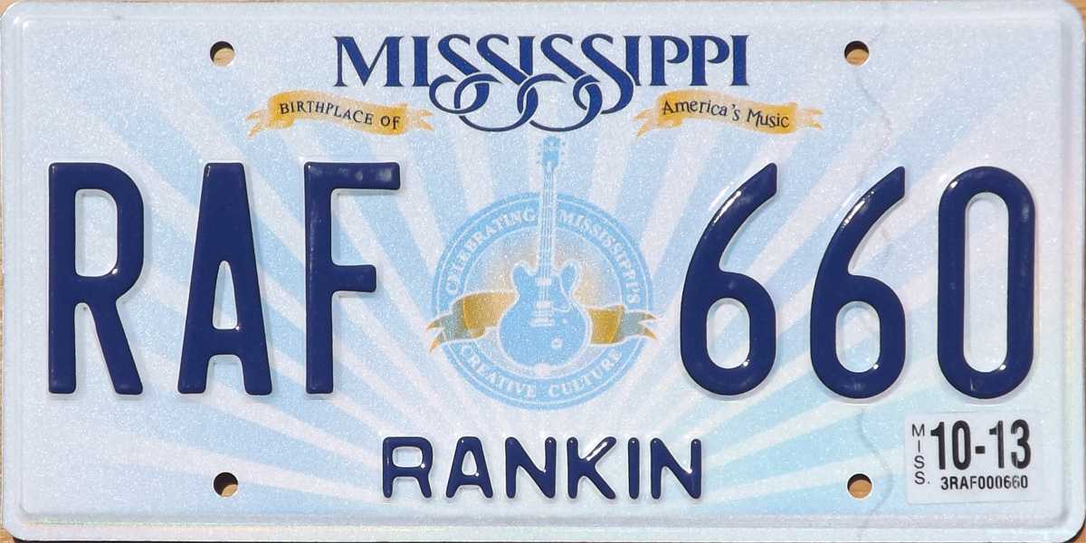 Current Mississippi License Plate Design To Stick Around For Another Year   Mississippilicenseplate 1505933267 