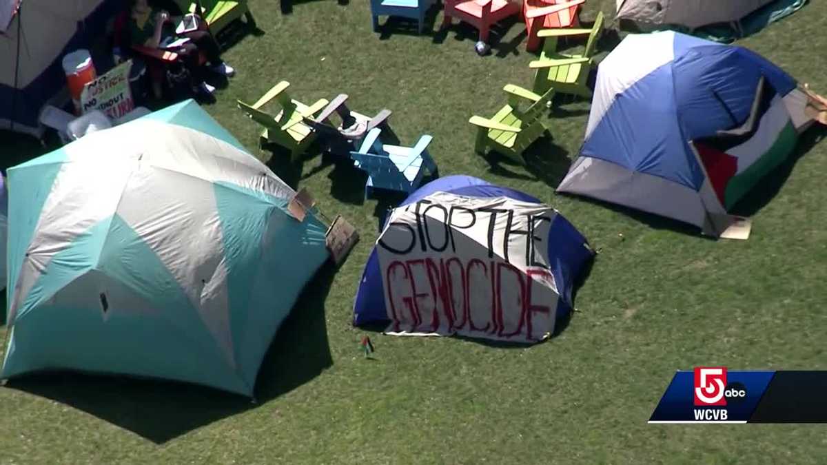 More tents pop up at MIT in protest of war in Gaza