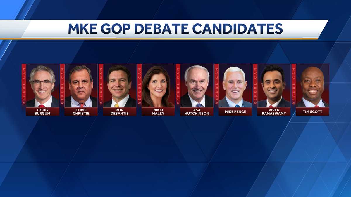 Milwaukee GOP presidential debate: RNC announces 8 candidates have  qualified