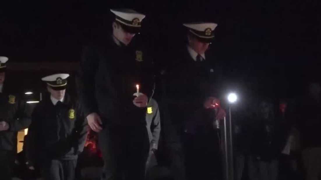 Vigil held for Maine Maritime students killed in crash