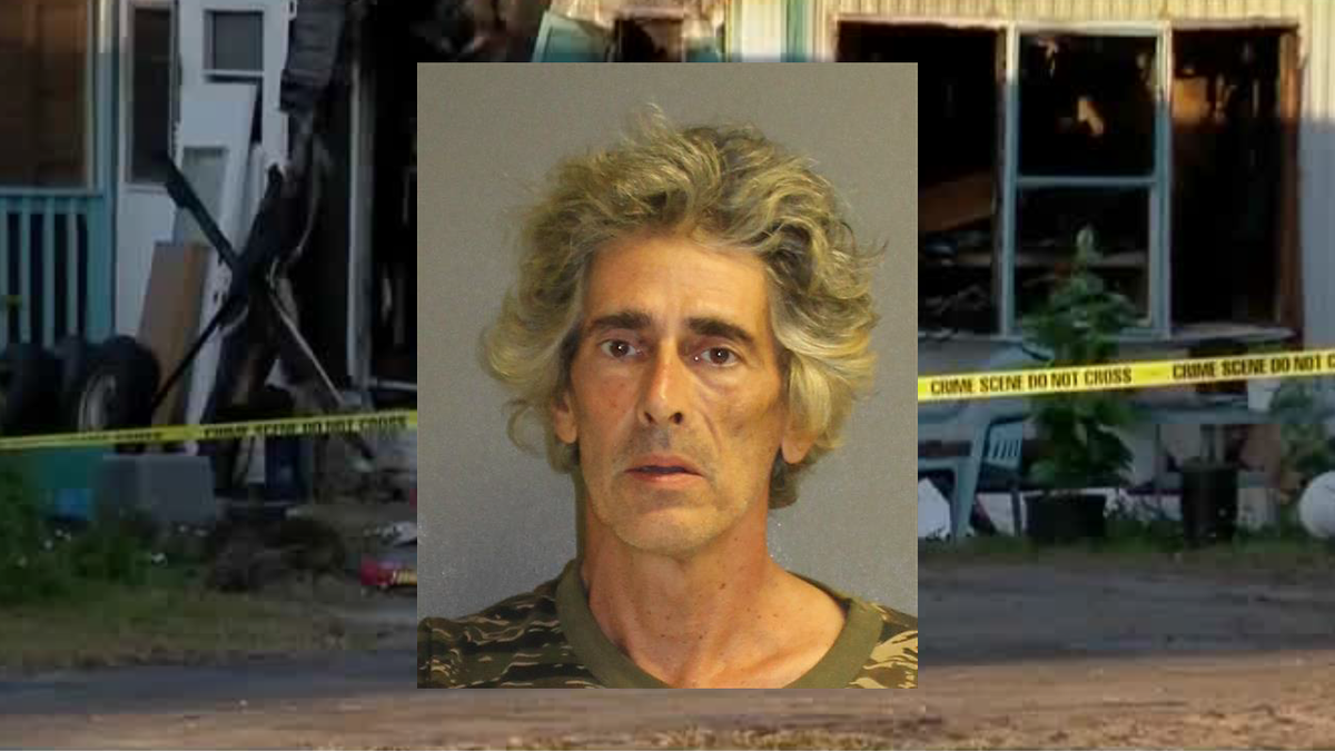 Man allegedly set his mobile home on fire with roommate still inside