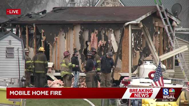 Coroner called to Lancaster County mobile home fire | Video