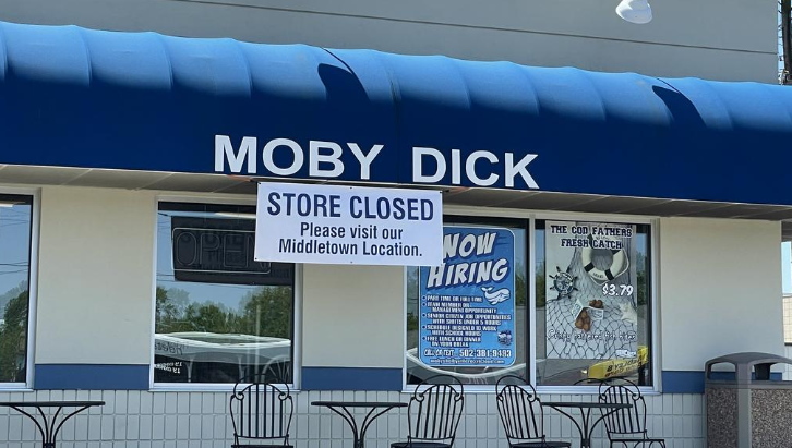 the st. matthews moby dick location closed on friday, april 29.