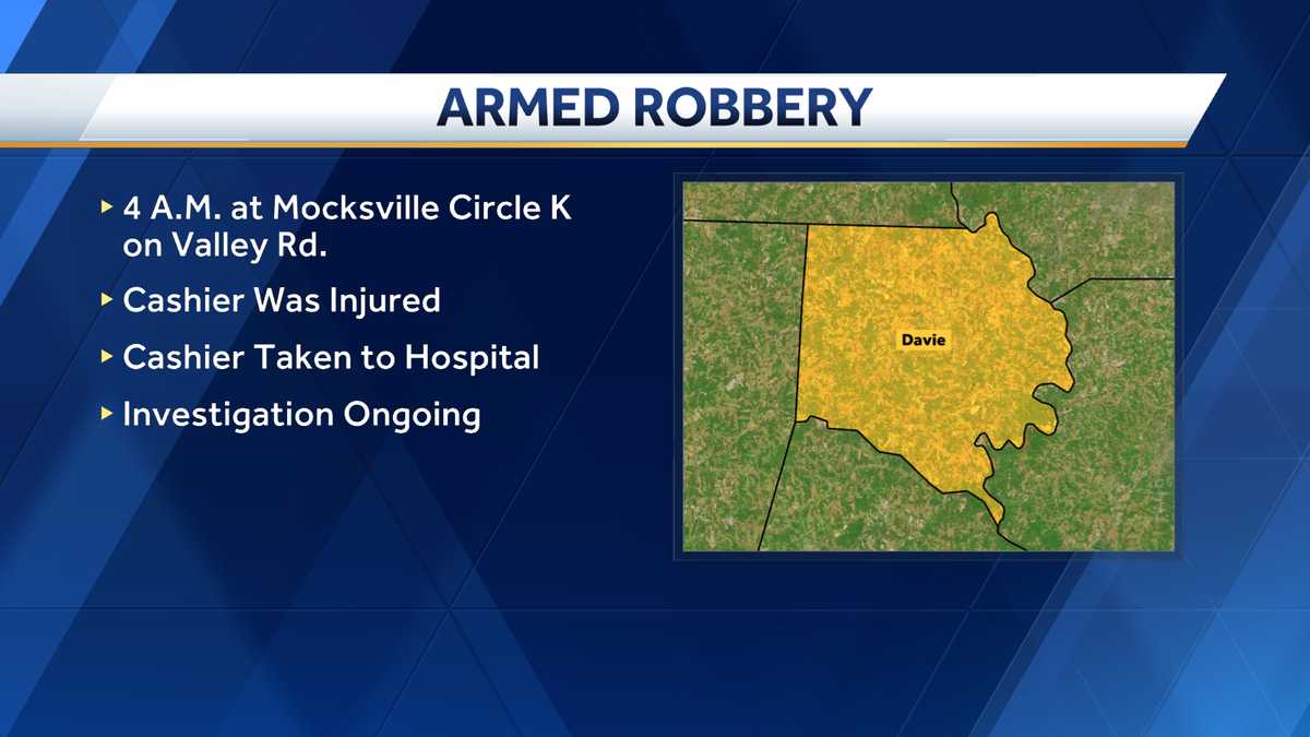 Employee injured during armed robbery at Mocksville Circle K, investigation underway