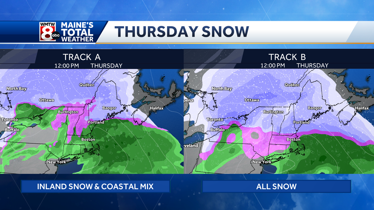 Two more winter storms will impact Maine later this week