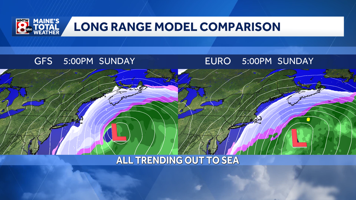 Storm looking to miss Maine, but bitter cold locks in