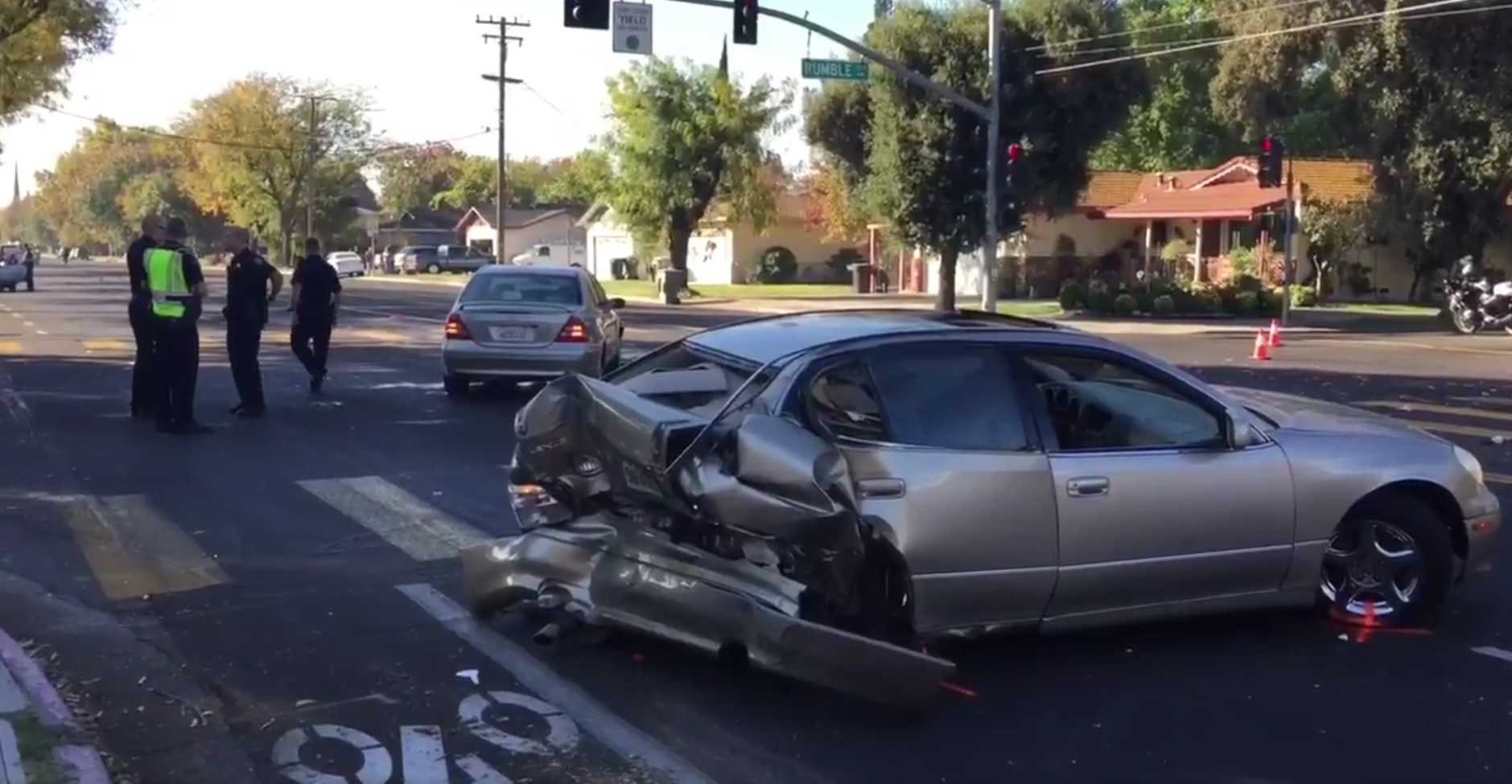 Lexus driver killed in crash in front of HS in Modesto