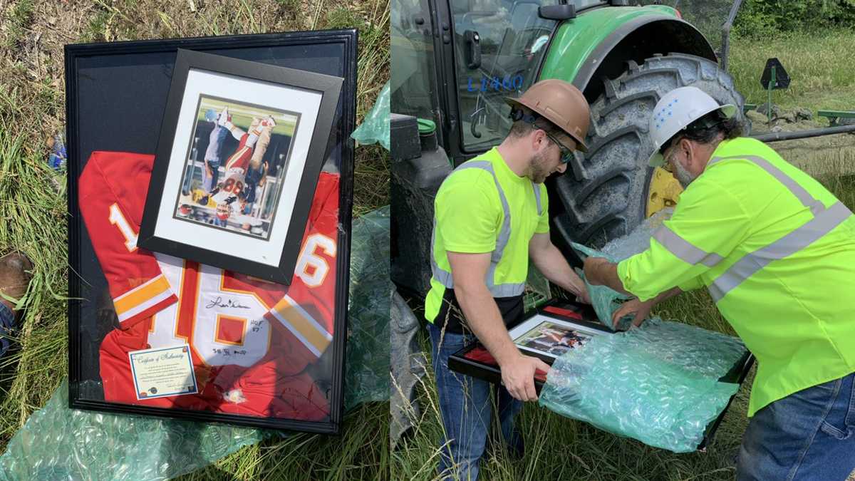 CHIEFS KINGDOM MoDOT mowers discover box along I470 with priceless