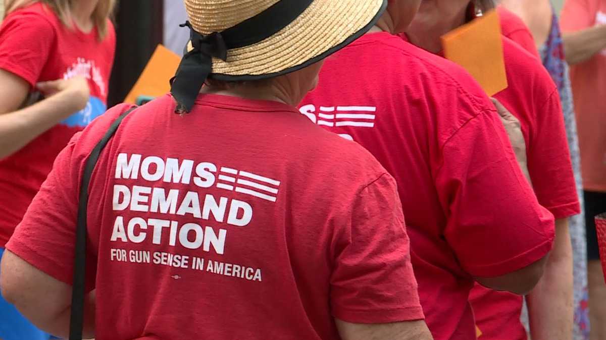 Moms Demand Action rallies for background checks on all gun purchases