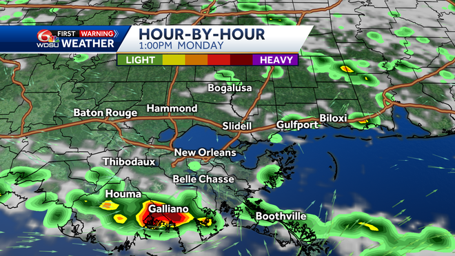 New Orleans weather forecast how hot will it be when will it rain