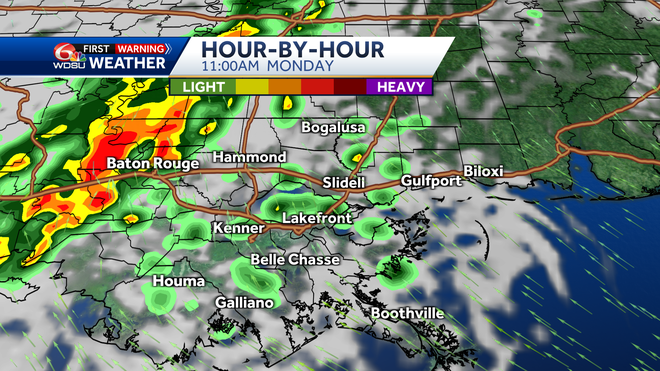 new orleans weather rain forecast