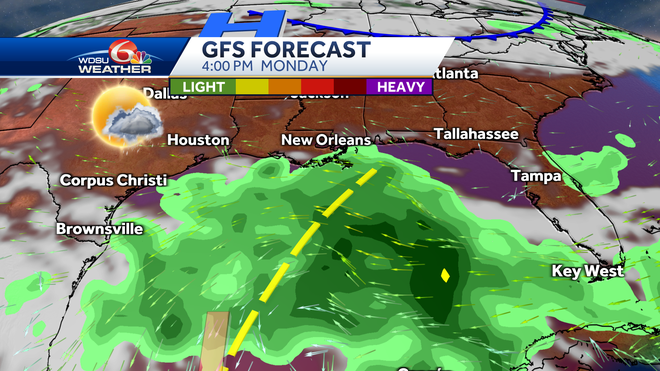 Tropical depression possible Gulf of Mexico next week