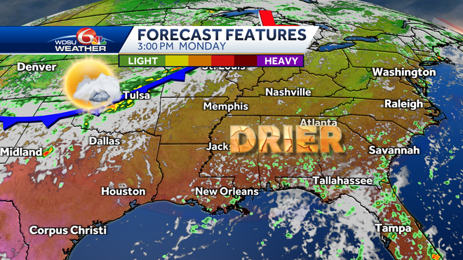 New Orleans forecast heat humidity rain chances this week