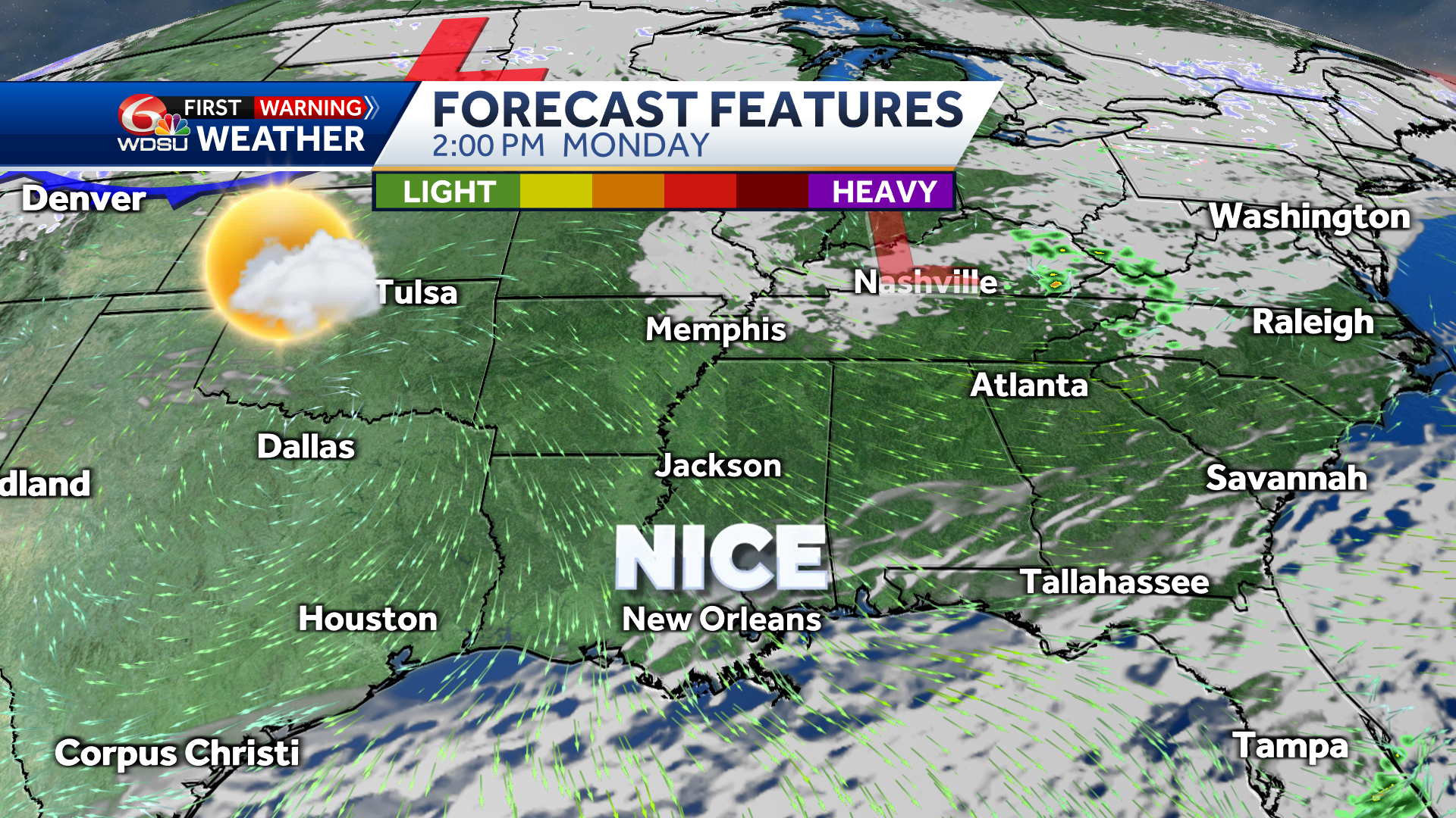 New Orleans Forecast Morning Low High Temp Rain Chances   Mon 656d12b2b1026 