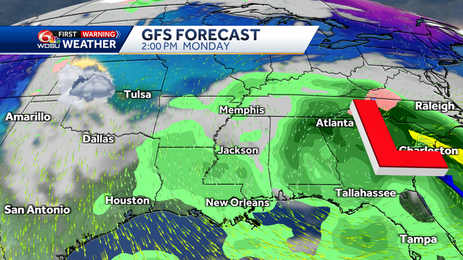 New Orleans forecast nice week Saturday storms severe weather