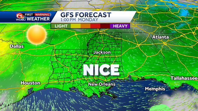 mardi gras day weather forecast