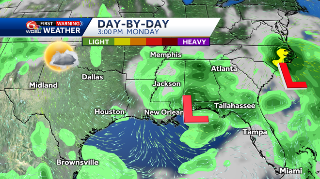 New Orleans weather forecast how hot will it get chance of rain
