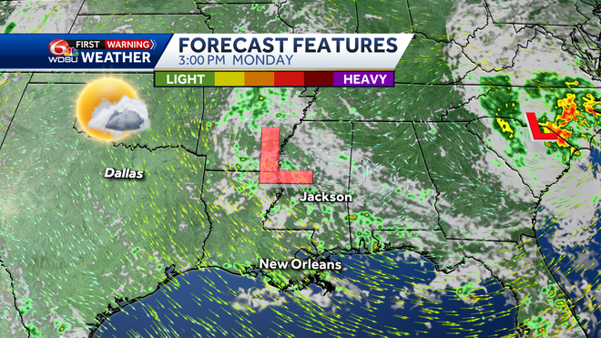 New Orleans weather forecast how hot will it be when will it rain