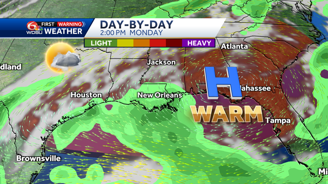 New Orleans weather forecast when will it rain how hot will it be