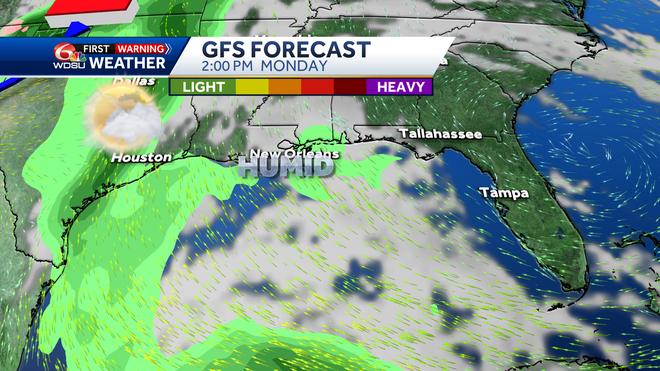 New Orleans weather forecast how cold will it get will Sara hit