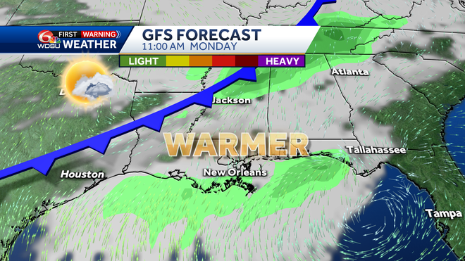 New Orleans weather forecast will a tornado hit tonight flooding