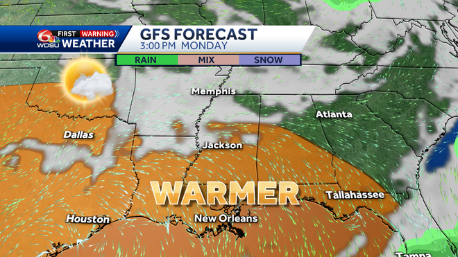 New Orleans weather forecast how cold we get when it gets warmer