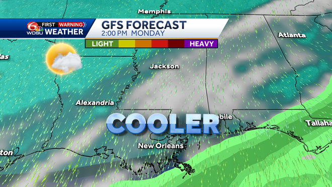 New Orleans weather forecast how warm will it get rain chances