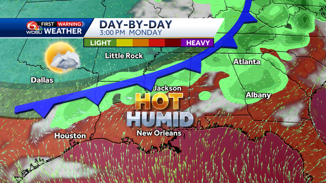 New Orleans Louisiana Memorial Day weekend weather forecast