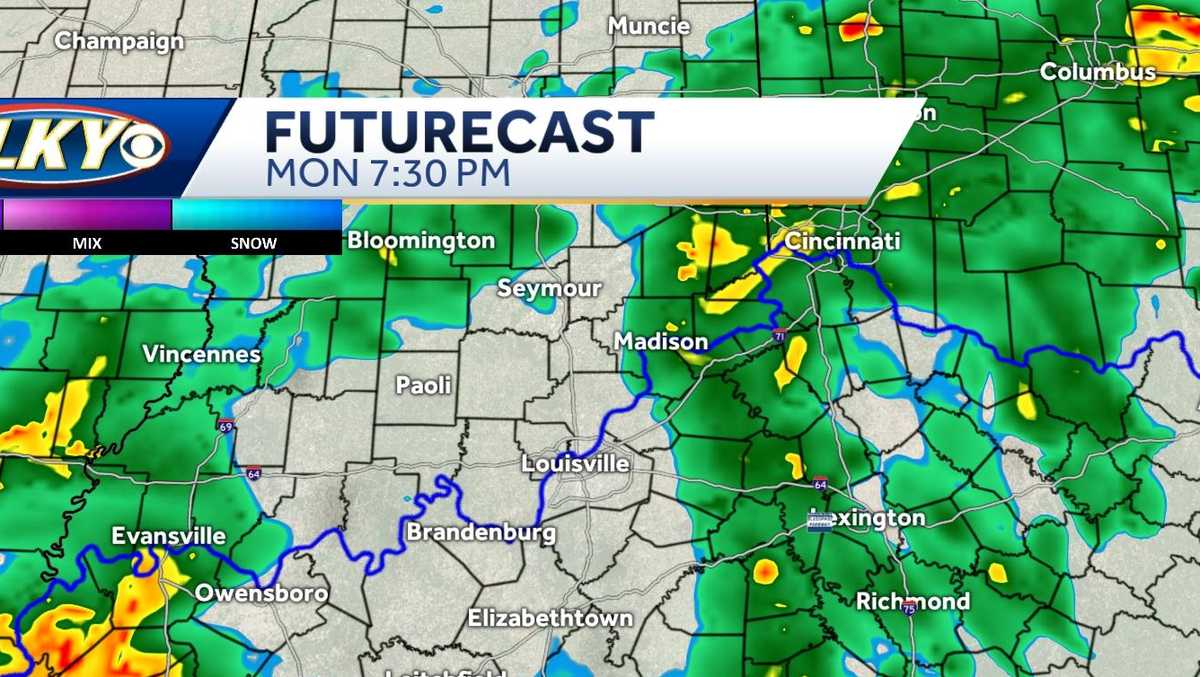 Louisville weather planner: Several chances for rain, storms