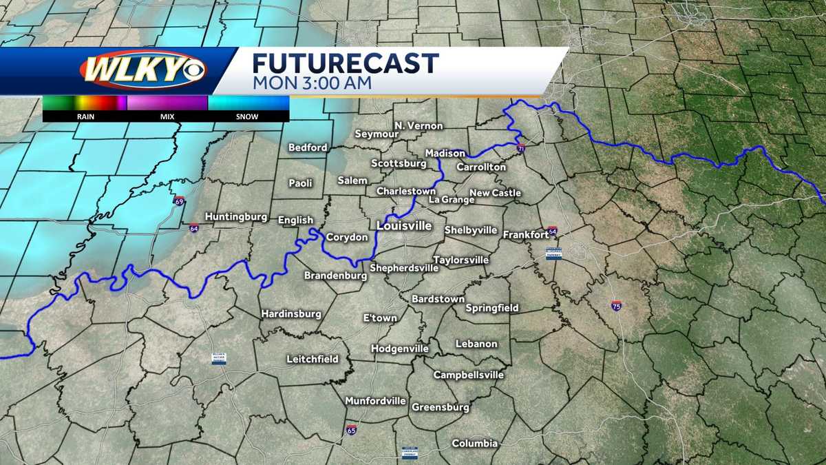 Flurries and light snow showers possible on Monday