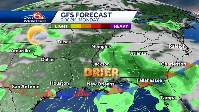 New Orleans heat humidity storm chances weekend forecast