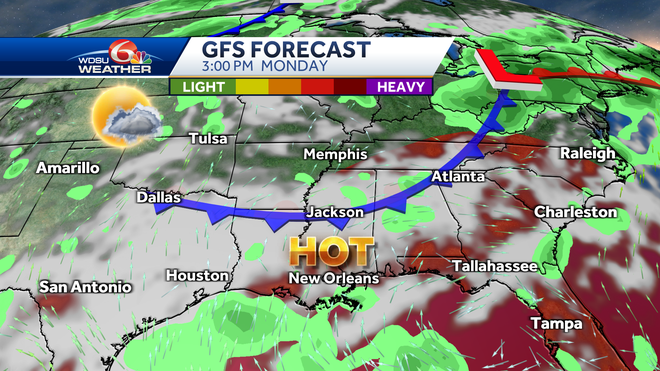 New Orleans excessive heat warning weather alert day forecast