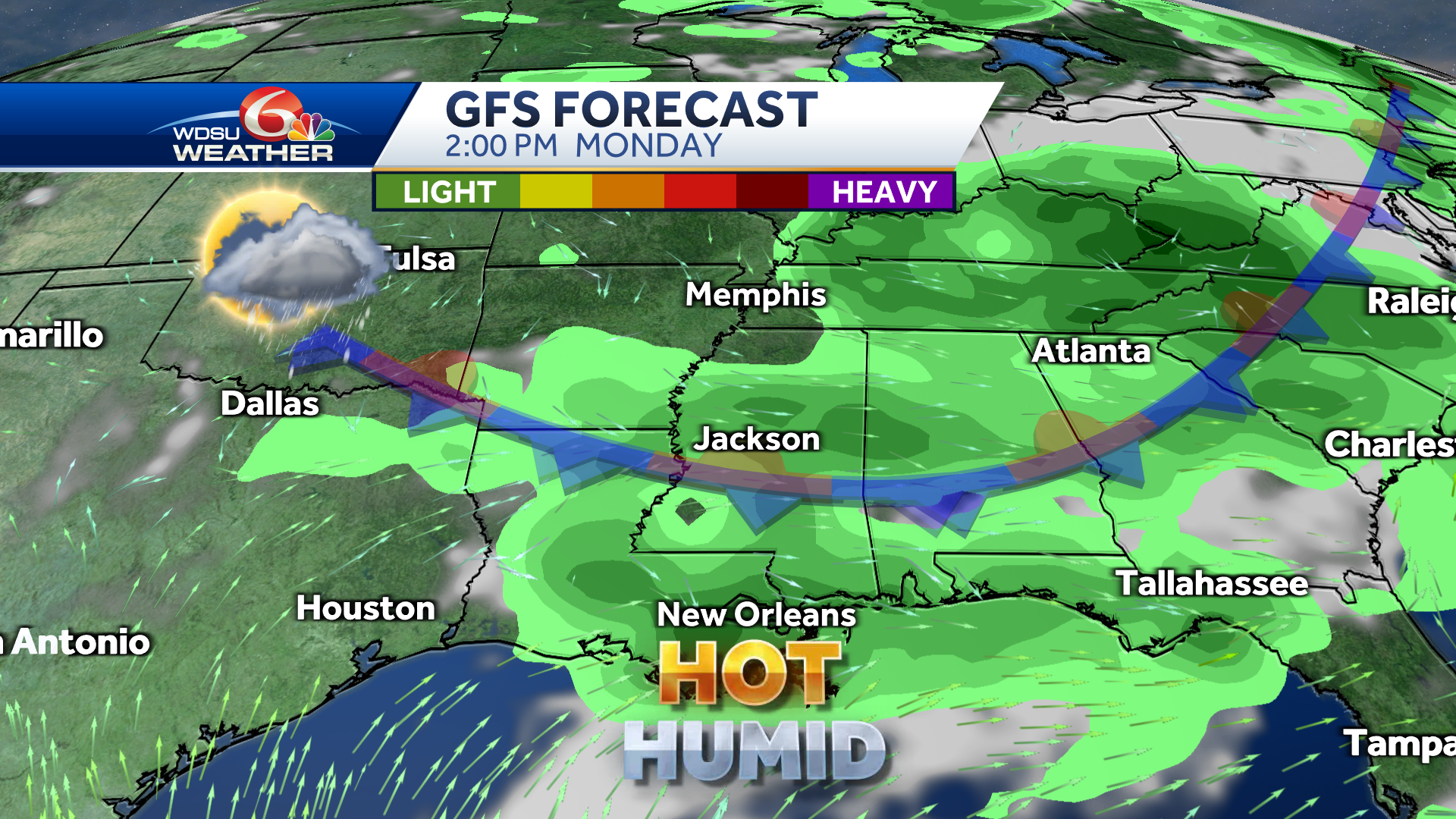 New Orleans Forecast Storms Severe Weather Flood Threat