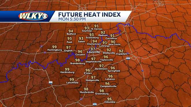 Weekly Weather Planner: Scorching, dangerous heat ahead for Louisville area