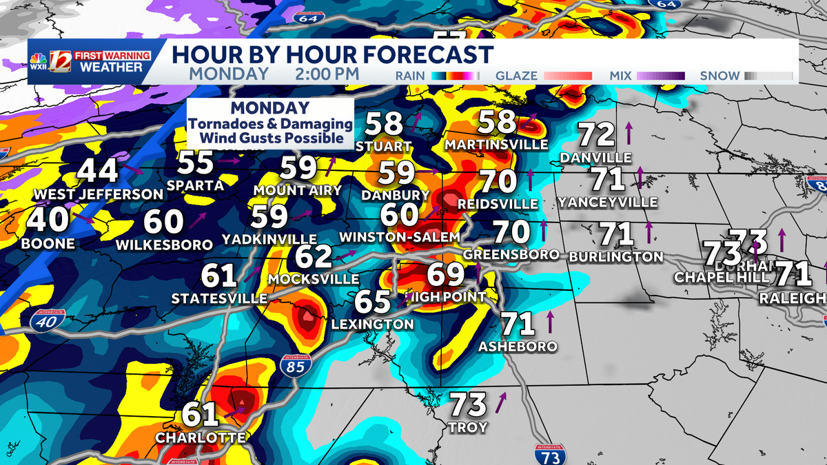 Few severe storms possible late Sunday | Tornado risk, severe weather outbreak possible Monday
