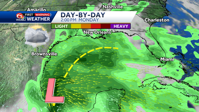 New Orleans weather forecast air quality high temps rain chances