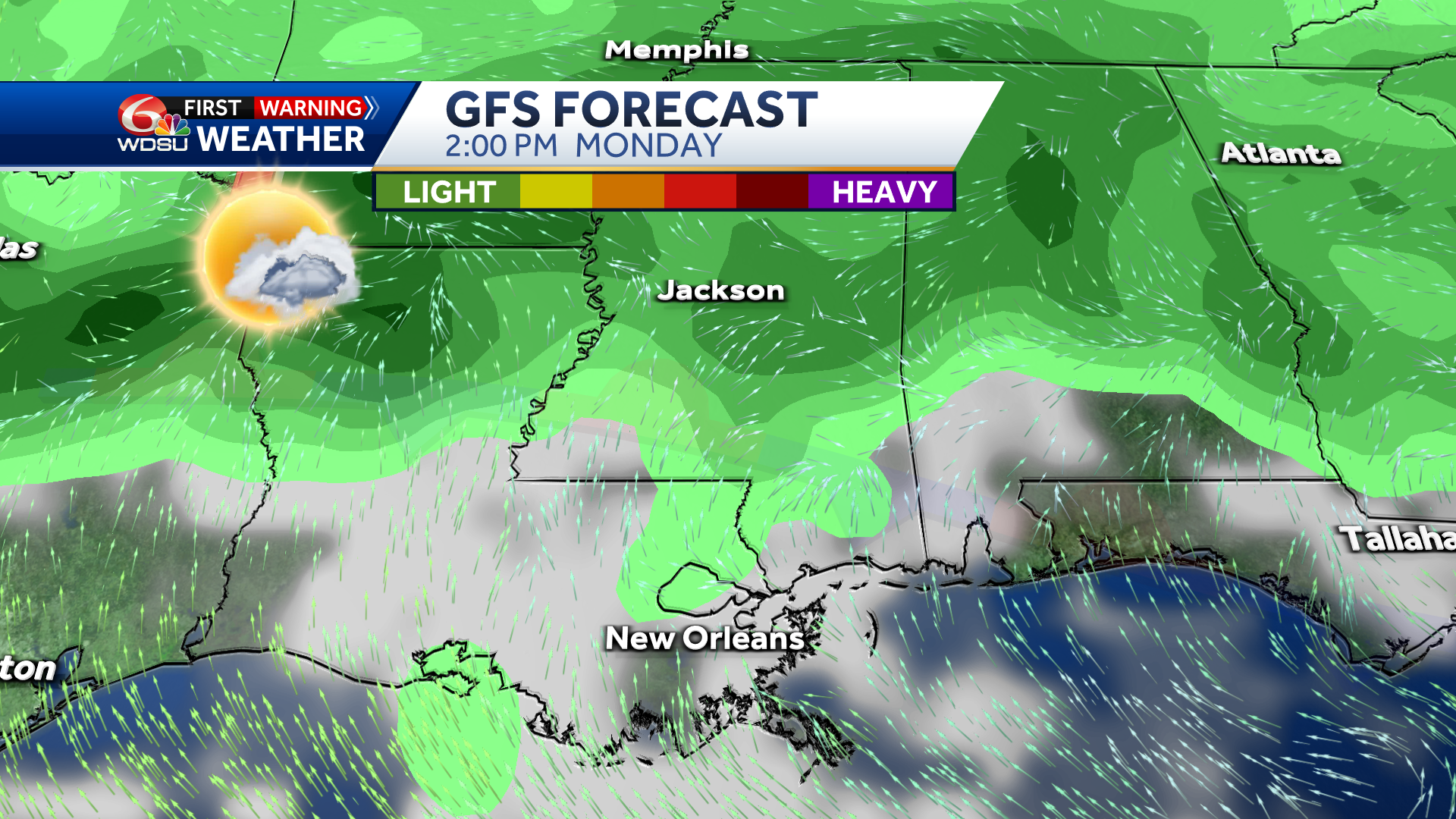New Orleans Memorial Day weekend forecast high temp rain chances - WDSU