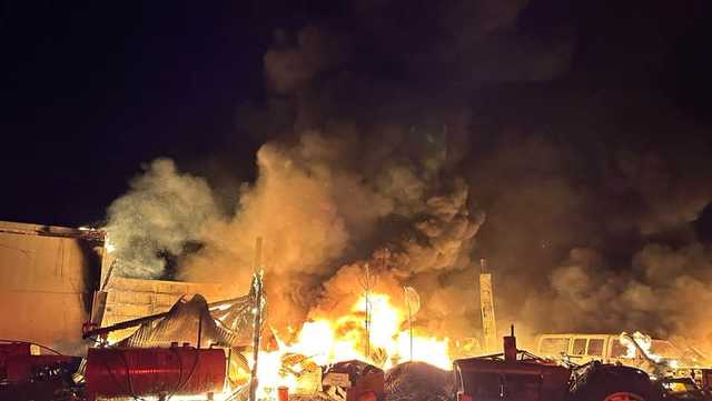 Fire at Monmouth farm prompts response from 75 firefighters - Vimarsana News