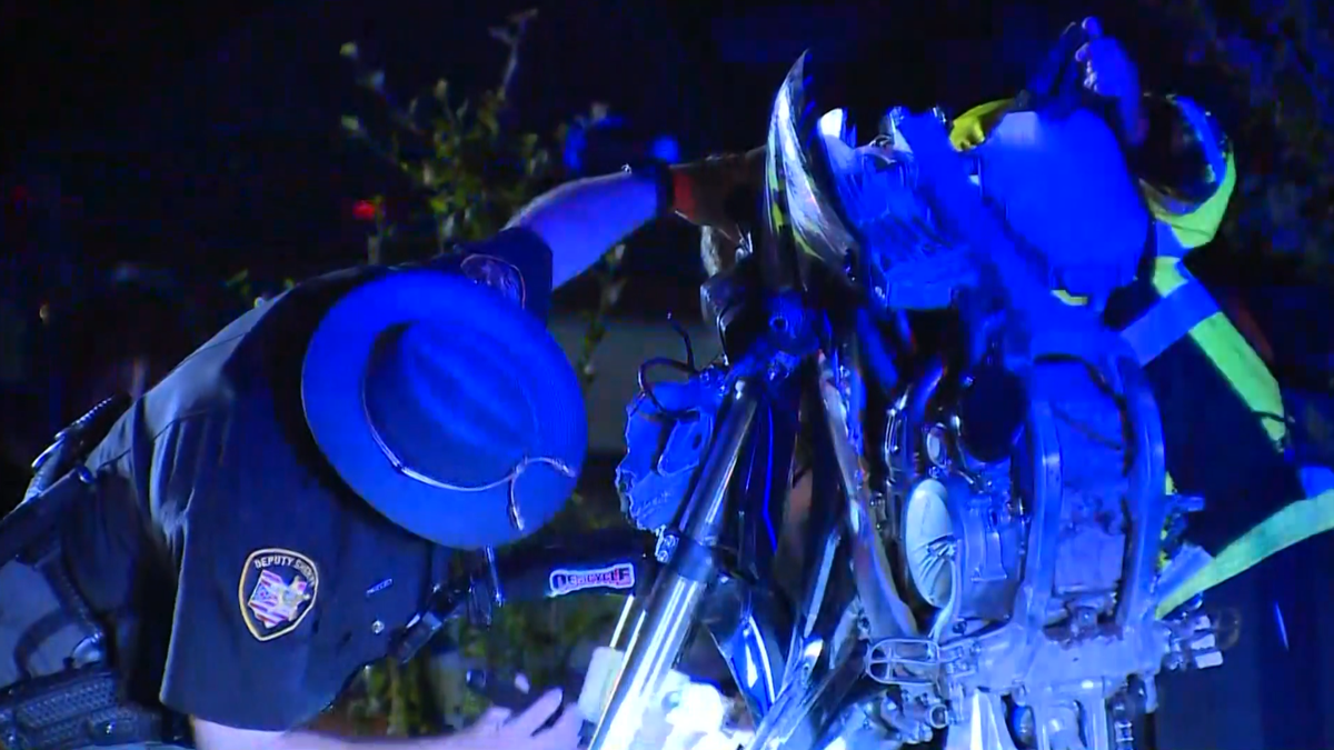 Man flown to hospital after overnight Monroe Township motorcycle crash