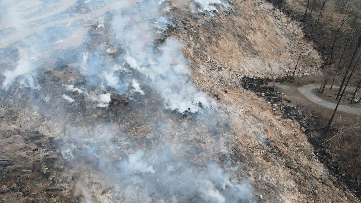 Landfill fire in Moody still burning after almost a month