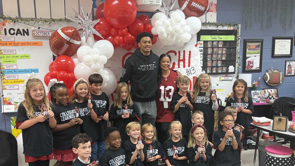 Trussville native Malachi Moore gives back to local elementary school