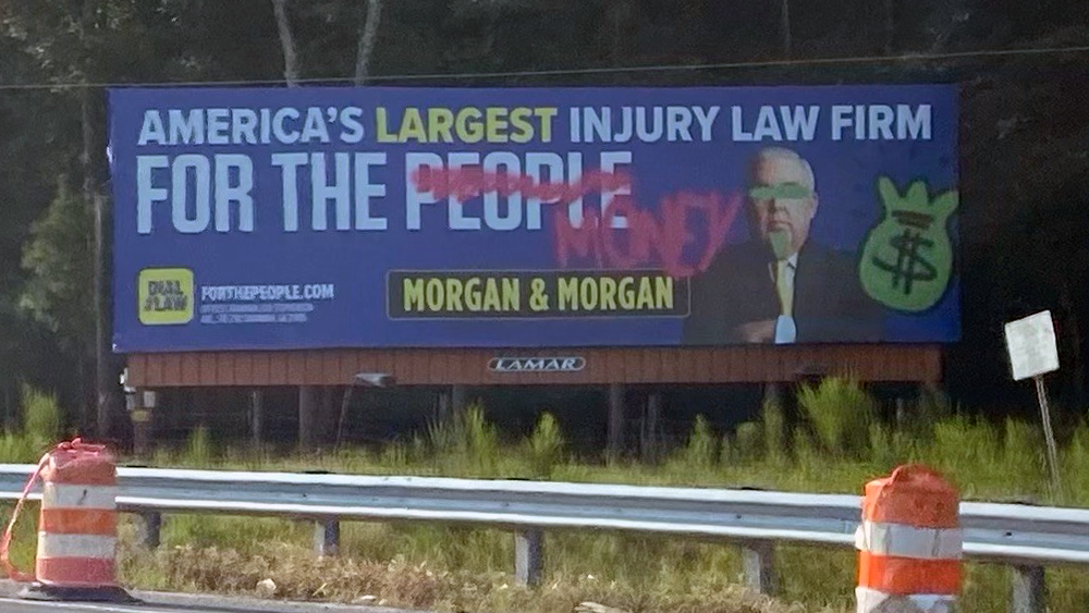 Savannah Billboards of prominent personal injury firm vandalized
