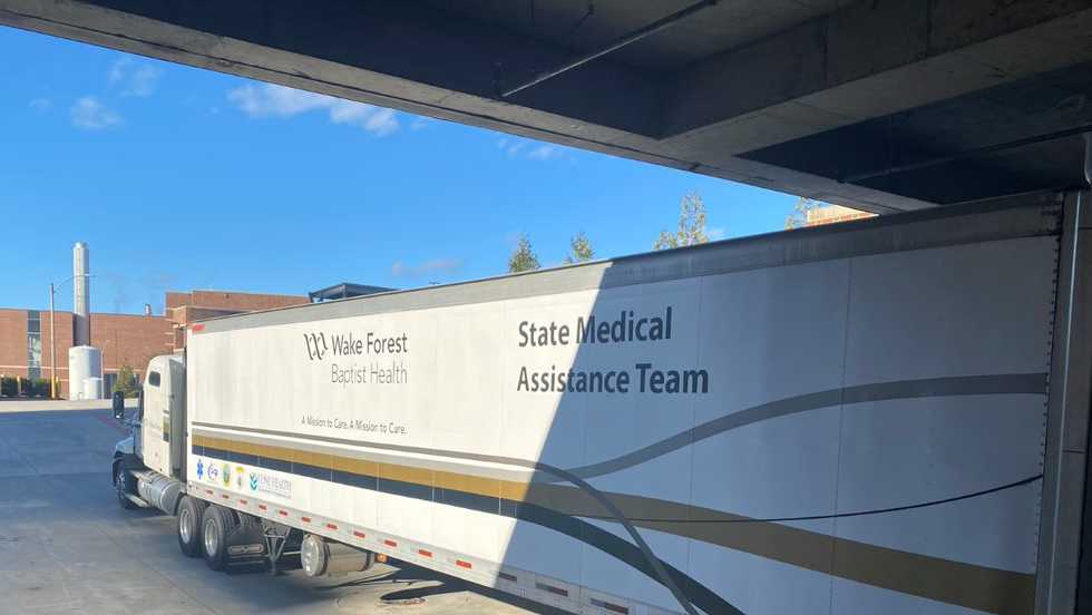 Coronavirus Greensboro Moses Cone Hospital acquires truck