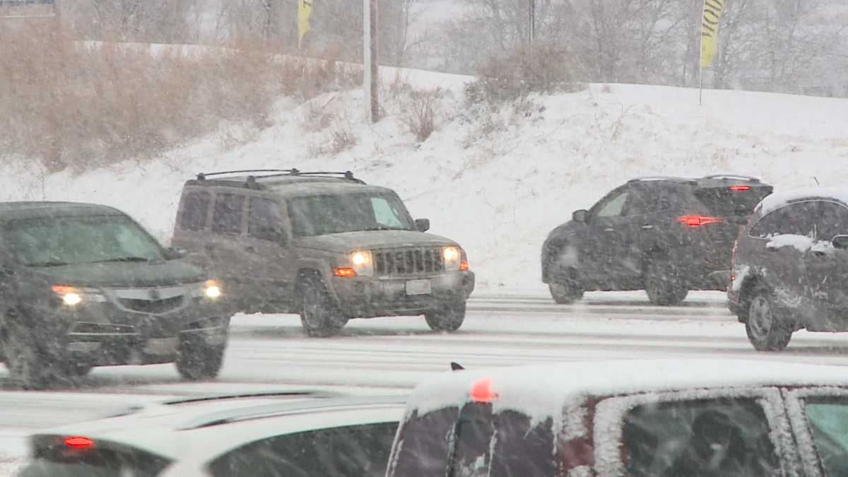 Snow, windy conditions slow down morning commute