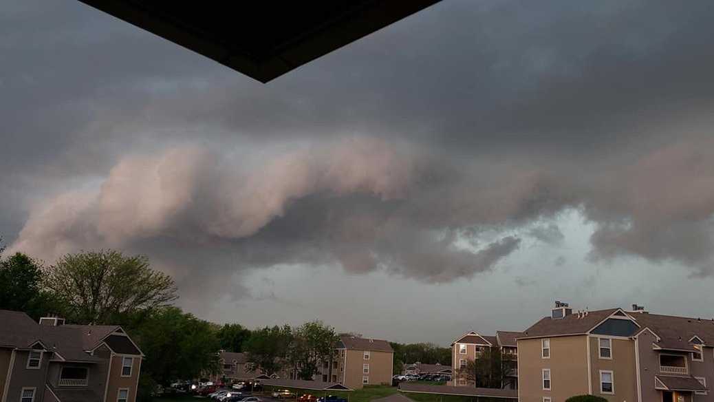 SCARY CLOUDS: Monday’s severe storms create frightening looking clouds