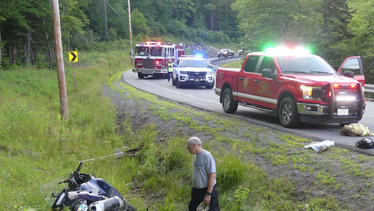 Couple injured in western Maine motorcycle crash