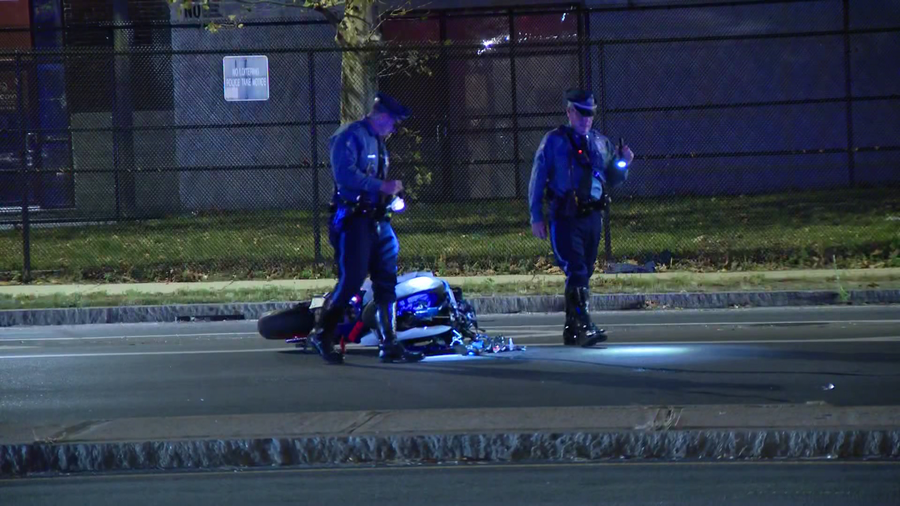 Two hospitalized after motorcycle strikes pedestrian in Boston