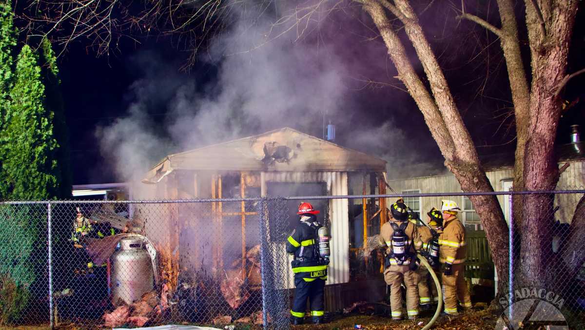 Photos: Fire destroys mobile home in Lancaster County, Pa.