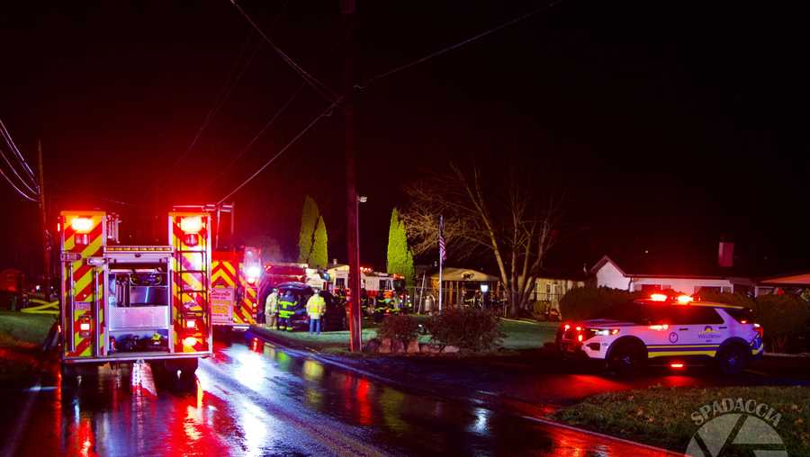 Photos: Fire destroys mobile home in Lancaster County, Pa.