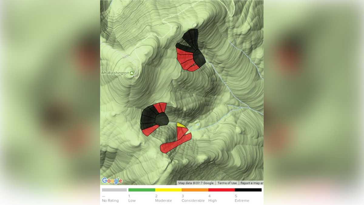 Extreme avalanche danger warning issued for Mount Washington